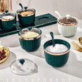 thumbnail image 4 of Seasoning Organizer Container Spice Jar Kitchen Spice Pot Spice Box Sturdy PP Material with Lid and Spoon,3 Pieces, 4 of 5