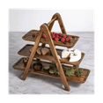 3 Tier Serving Tray Wood Tiered Tray Decor Cake Stand Farmhouse Tiered