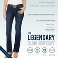 thumbnail image 5 of WallFlower Women's Legendary Slim Bootcut Mid-Rise Belted Insta Stretch Juniors Jeans (Standard and Plus), 5 of 9