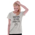 thumbnail image 3 of High Five to the Face Rude Humor Womens Slim Fit Graphic Tee Brisco Brands M, 3 of 5