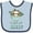 Blue and Navy, variant on Inktastic Teacup Raccoon I Love My Nanny Boys or Girls Baby Bib