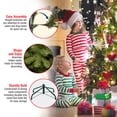 thumbnail image 2 of National Tree Company Artificial Pre-Lit Slim Christmas Tree, Green, Kingswood Fir, White Lights, Includes Stand, 16 Feet, 2 of 5