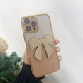 thumbnail image 2 of Phone 12 Pro Max Case Bow Glitter Rhinestone Bling Plating Luxury Women Girl Phone Case,Shine Diamond Case for iPhone 12 Pro Max Protective Cover,Clear Gradient Blue, 2 of 13