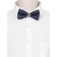 thumbnail image 4 of INSPIRAR CHIC Corbata de moño preatado para hombres con decoración de strass, corbatas brillantes para bodas elegantes en azul oscuro, 4 of 4
