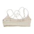thumbnail image 2 of Tavik Womens Leni Slinky Rib Bikini Swim Top, Beige, Large, 2 of 2