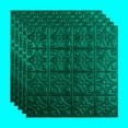 thumbnail image 1 of Fasade Trad 1 2ft x 2ft Vinyl Lay In Ceiling Tile Smoked Pewter 5pk, 1 of 2