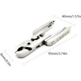 thumbnail image 2 of Mini herramienta multiusos para arrugas, herramienta multiusos para espinillas, 15 en 1, cuchillo utilitario portátil de acero inoxidable, destornillador combinado para exteriores, abrebotellas y reparación de pelacables esquí esquí Gafas de esquí, 2 of 5