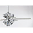 thumbnail image 3 of Warehouse of Tiffany AY01Y01CR Alora 52 in. 3-Light Indoor Polished Chrome Finish Ceiling Fan with Light Kit, 3 of 5