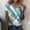 Sky Blue, variant on ALLLIST Summer Tops for Women Pink Long Sleeve V-Neck Graphic T-Shirts Blouse for Women