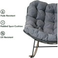 thumbnail image 6 of Grand Patio Living Room Rocking Chair for All Aages, Comfy Accent Reading Sofa, Modern Cozy Lounge Rocker with Cushion for Bedroom, Dorm, Corner, Porch, Gray, 6 of 7