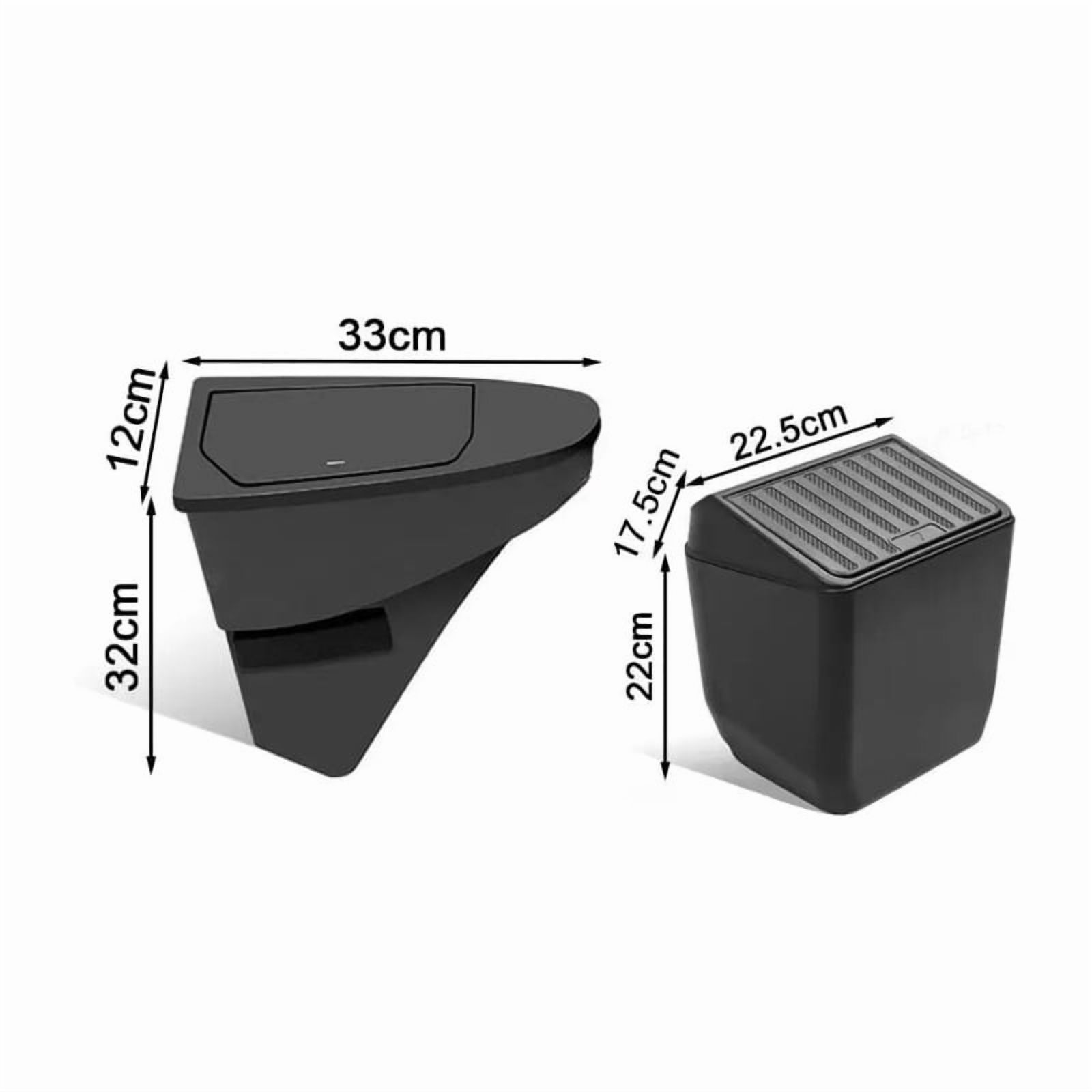 Car Front Door Trash Can For Tesla Model Y Juniper Multifunctional Garbage Pocket Pocket Interior Decoration Accessories