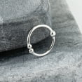 thumbnail image 5 of Claire's Teen and Adult Sterling Silver Ball Faux Hoop Nose Ring, 1 Pack, 5 of 7