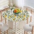 thumbnail image 1 of shiyou-Fitted Round Table Cover, Waterproof Polyester Elastic Tablecloth, Washable Table Protector for Picnic, Camping, Indoor and Outdoor 36"-44", 1 of 4