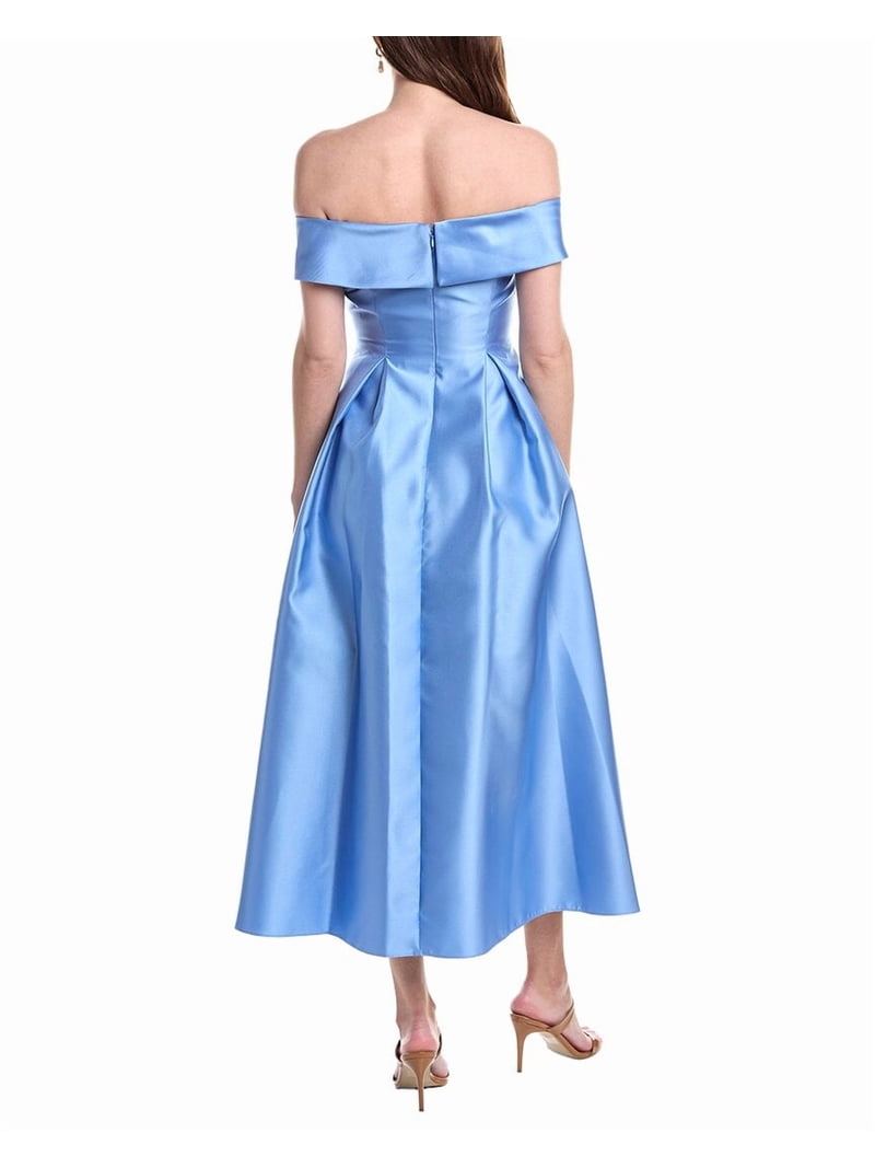 adrianna papell off shoulder dress Adrianna Papell Floral Jacquard Off the Shoulder Gown