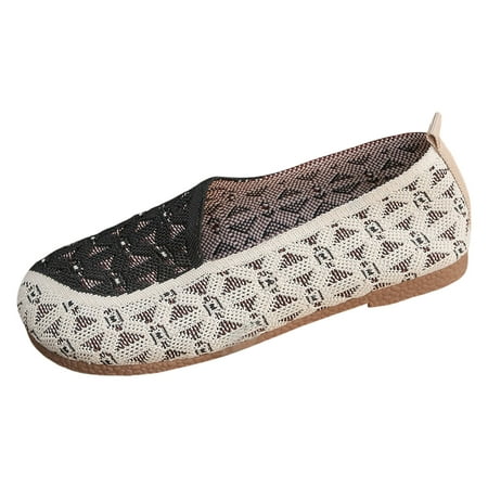 

Vuygyu Women Casual Shoes Fashionable New Pattern Color Blocking Mesh Breathable Flat Bottom Comfortable And Non Slip Versatile Shoes For All Seasons Casual Womens Shoes Size 12 Summer Shoes for Women