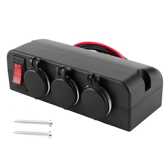Cigarette Lighter Socket Splitter,1224V Cigar Lighter Adapter Cigarette Lighter Socket Car Power Adapter Sturdy Construction