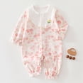 thumbnail image 2 of CAUYDY 3 6 9 Months Preemie Clothes Girl Newborn Sleepers 1T 2T Baby Girls Long Sleeve Romper Pajamas Infant Bodysuit Fall Winter Sizes 0-3 Months,Pink, 2 of 7