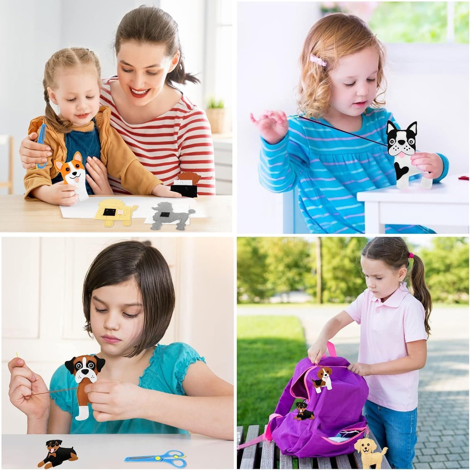 JoyMagic Sewing Craft Kit Animal Sewing Craft Kit For Kids DIY Sewing Animals Crafts Educational Sewing Kit For Beginner Boys And Girls Kids Arts And Crafts Ages 2-5 Boys Arts And Crafts for Kids Ages