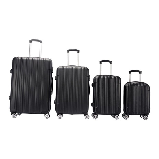 Set de Maletas Check In Resistente ABS Amplias y Ligeras negro Unitalla