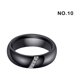 thumbnail image 4 of Jumpingount Anillo de circón de cristal Superficie lisa Anillos de bucle de cerámica Accesorio de moda Mujeres Compromiso de boda Regalos de Type3 NO3, 4 of 6