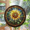 thumbnail image 2 of Sacred Sunflower 4 Stained Glass Window Hanging, Xmas Hanging Ornament, Gift for Mom, Valentine Ornament Gift, Festival Gift Ornament, Keepsake 2025, 2 of 6