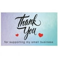 thumbnail image 1 of 50Pcs Thank You Cards Small Business, Mini A variety of styles Thank You for Supporting Cards Notes Shopping Holographic Thanks Greeting Cards for Retail Store Owner Goods Customer 2x3.5 Inch, 1 of 3