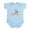 Sky Blue, variant on CafePress - Stork Baby Uganda USA Infant Bodysuit - Baby Light Bodysuit, Size Newborn - 24 Months