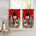 thumbnail image 5 of Christmas Kitchen Curtains 36 Inch Length, Red Christmas Curtain for Kitchen 3 Piece Set, Kitchens Window Curtains and Valances Over Sink for Kitchens Decoration Cortina de Navidad para cocina, 5 of 6