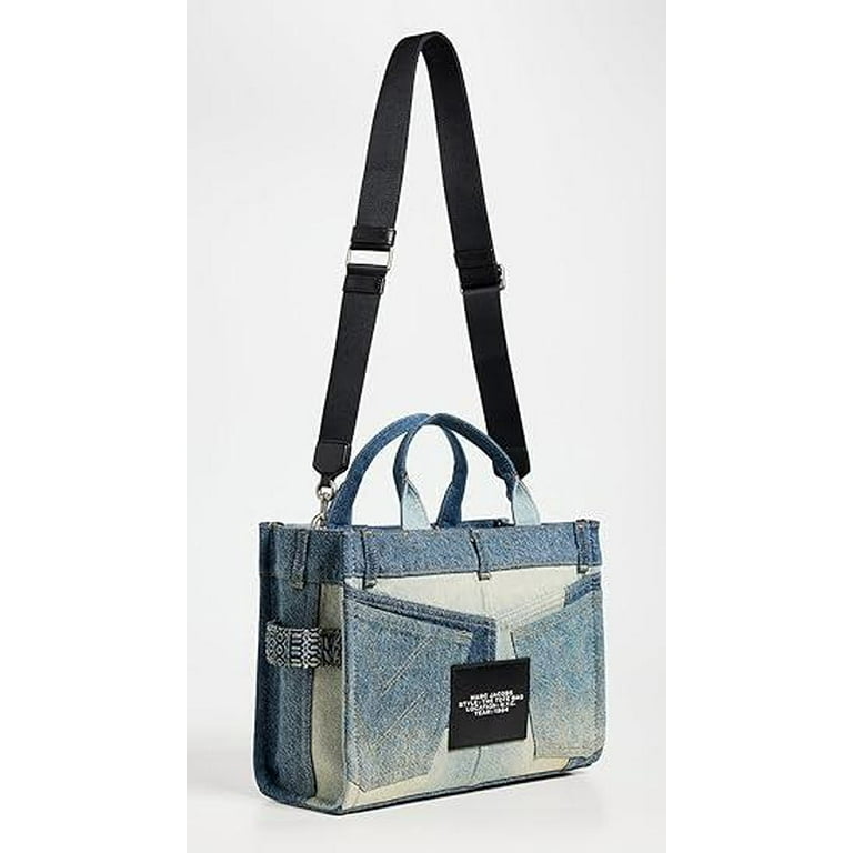 Marc Jacobs The Deconstructed Denim Medium Tote Bag - Indigo Multi
