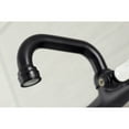 thumbnail image 3 of Kingston Brass KS512MB Kingston Two-Handle 2-Hole Wall Mount Bar Faucet in Matte Black, 3 of 8