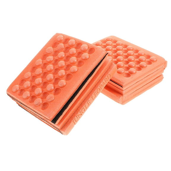 2 Pcs Honeycomb Folding Cushion Foam Sit Pad Portable Seat Camping Child Orange