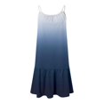thumbnail image 2 of Vedolay Women's Summer O Neck Sleeveless Spaghetti Strap Gradient Dress,Dark Blue XXL, 2 of 4