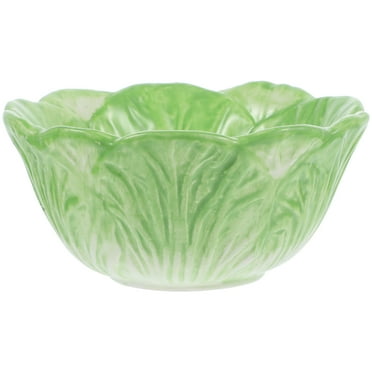 Dessert Bowl Ceramic Sculpted Cabbage Bowl Decorative Food Bowl Salad Bowl