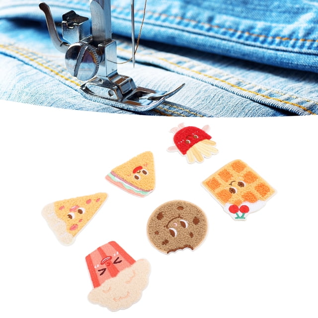 Parches Lindos De Comida, Apliques Bordados Que No Destiñen, Bricolaje De Moda, Fácil De Operar, Planchado Para Zapatos