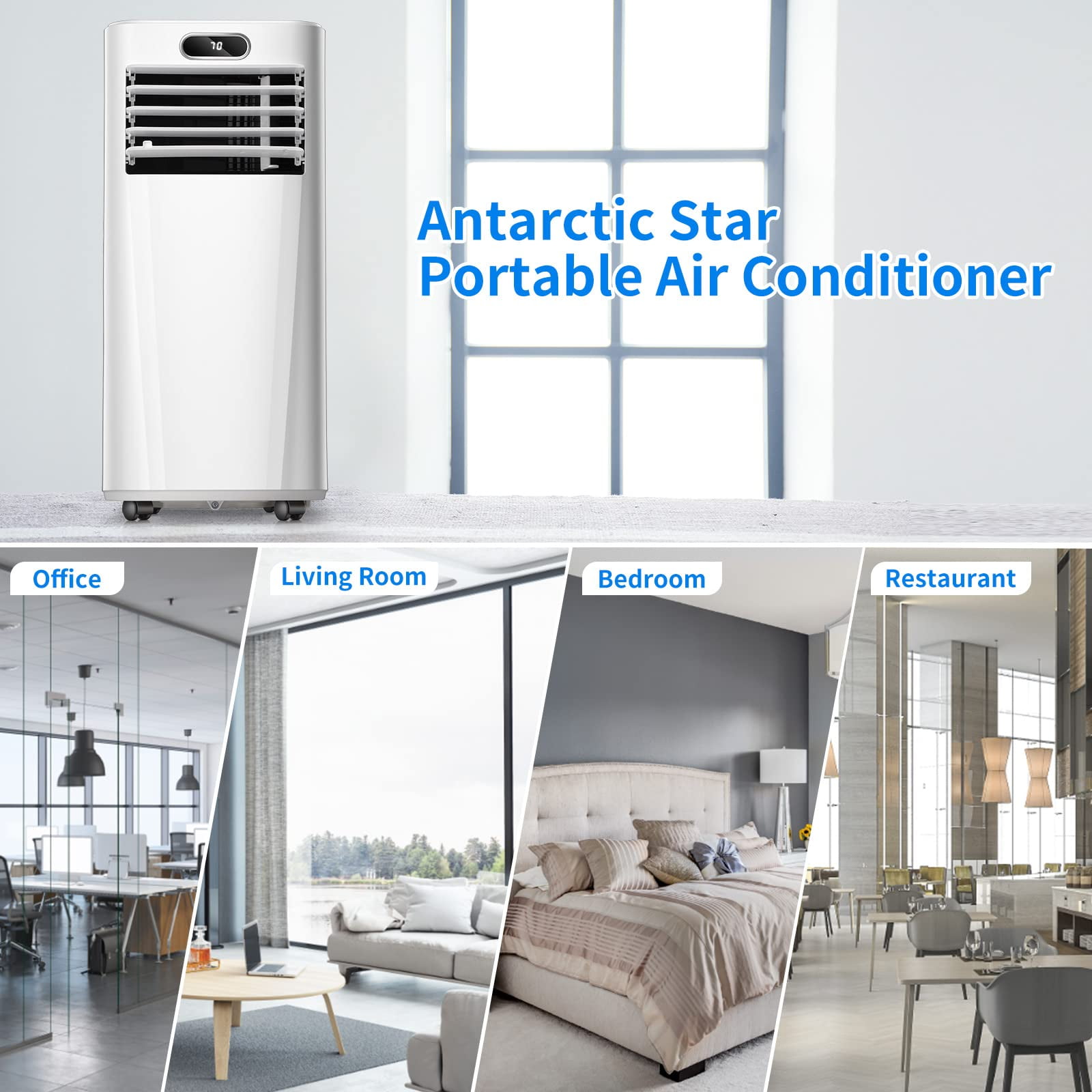 Buy ZAFRO 10000 BTU Portable Air Conditioner with Cooling Dehumidifier