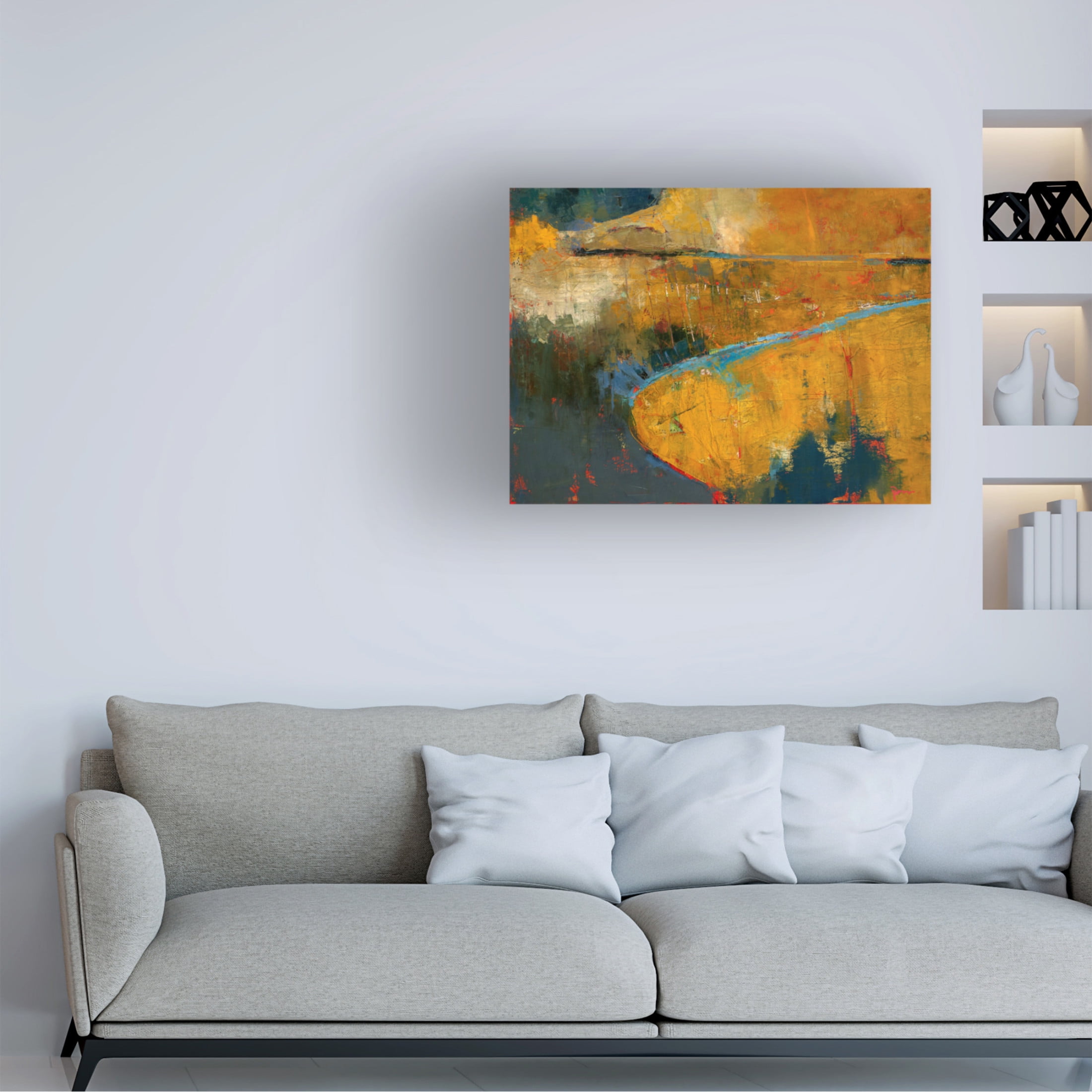 Canvas Wall Art - Patrick Dennis 'Caskey 1' Wall Art for Living Room, Bedroom, or Office Décor by Trademark Fine Art - 32 x 24 Inches