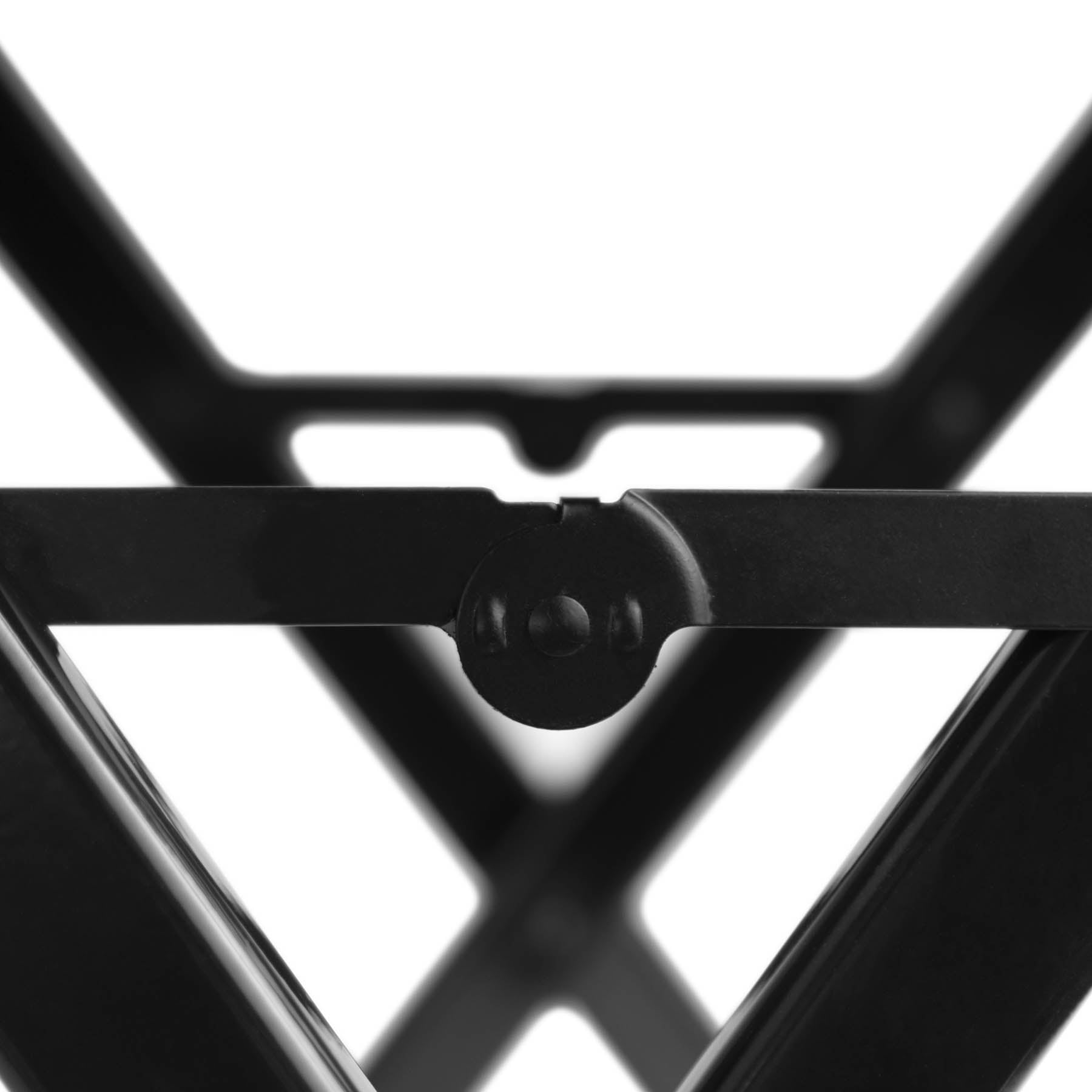 SHANY Studio Director Makeup Artist Folding Stool Chair - Solid Aluminum Barstool - Black
