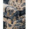 thumbnail image 4 of Unique Loom Utopia Collection Area Rug - Helios (4' Round Navy Blue/Light Blue), 4 of 7
