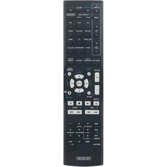 AXD7660 Mando a distancia de repuesto para receptor AV Pioneer VSX-522-K VSX-522 VSX522K