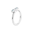 thumbnail image 3 of Gem & Harmony Aquamarine Double Heart Ring 2/5 Carat (Ctw) in Sterling Silver for Women, 3 of 5