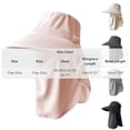 thumbnail image 3 of Noric Women's UPF 50+ Sun Protection Hats Full Face Cover Shield Wide Brim with Neck Flap Breathable Summer Hats, 3 of 5
