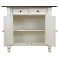 thumbnail image 3 of Sunset Trading Andrews Antique White Kitchen Island, 3 of 6
