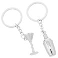 thumbnail image 4 of 2Pcs Creativo y de moda en forma de copa Llavero Cóctel en forma de batido Llavero, 4 of 7