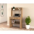 thumbnail image 2 of Inval Bureau 2 Tiroirs avec Clapier en Amaretto Marron, 2 of 8