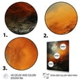 thumbnail image 3 of Designart "Nature s Fury The Orange Storm I" Landscape & Nature Canvas Wall Art, 3 of 5