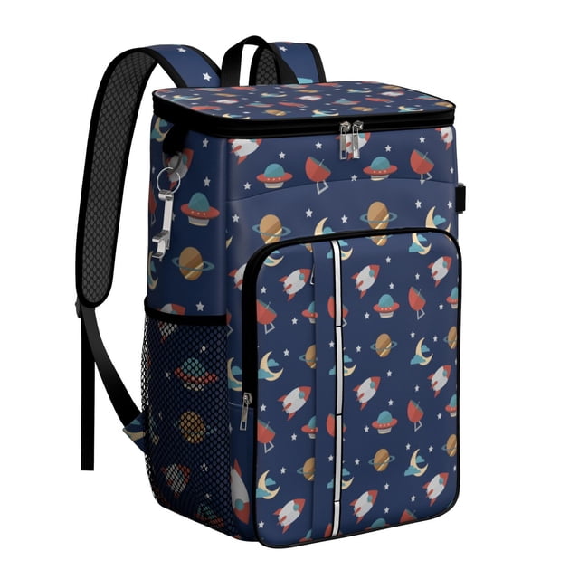 Nebula Space Cooler Backpack - 20L Insulated Leakproof Soft Cooler Bag for Beach, Picnic & Travel, Holds 26 Cans, Star Constellation & Cosmic Design