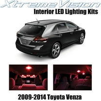 XtremeVision Interior LED for Toyota Venza 2009-2014 14 pcs Red Interior LED Kit Installation Tool