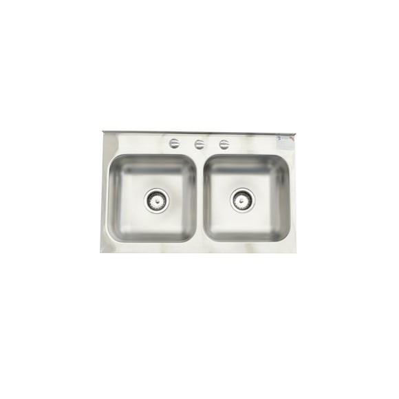 Fregadero Cocina Empotrar 2 Tinas 84x48x15 M11019 EB Tecnica linea Mark