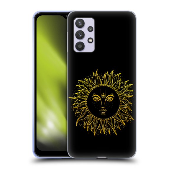 Head Case Designs Officially Licensed Haroulita Magick - Tarot - Mystical Sun Gold Soft Gel Case Compatible with Samsung Galaxy A32 5G / M32 5G (2021)