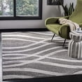 thumbnail image 3 of Safavieh Adirondack Collection ADR125R Charcoal and Ivory Vintage Geometric Square Area Rug (6' Square), 3 of 5